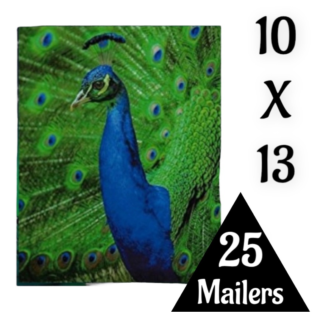 25 10X13 Poly Mailers Royal Peacock PRICE IS FIRM - Picture 7 of 13